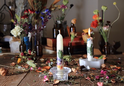 Botanical Taper Candles,ボタニカルテーパーキャンドル