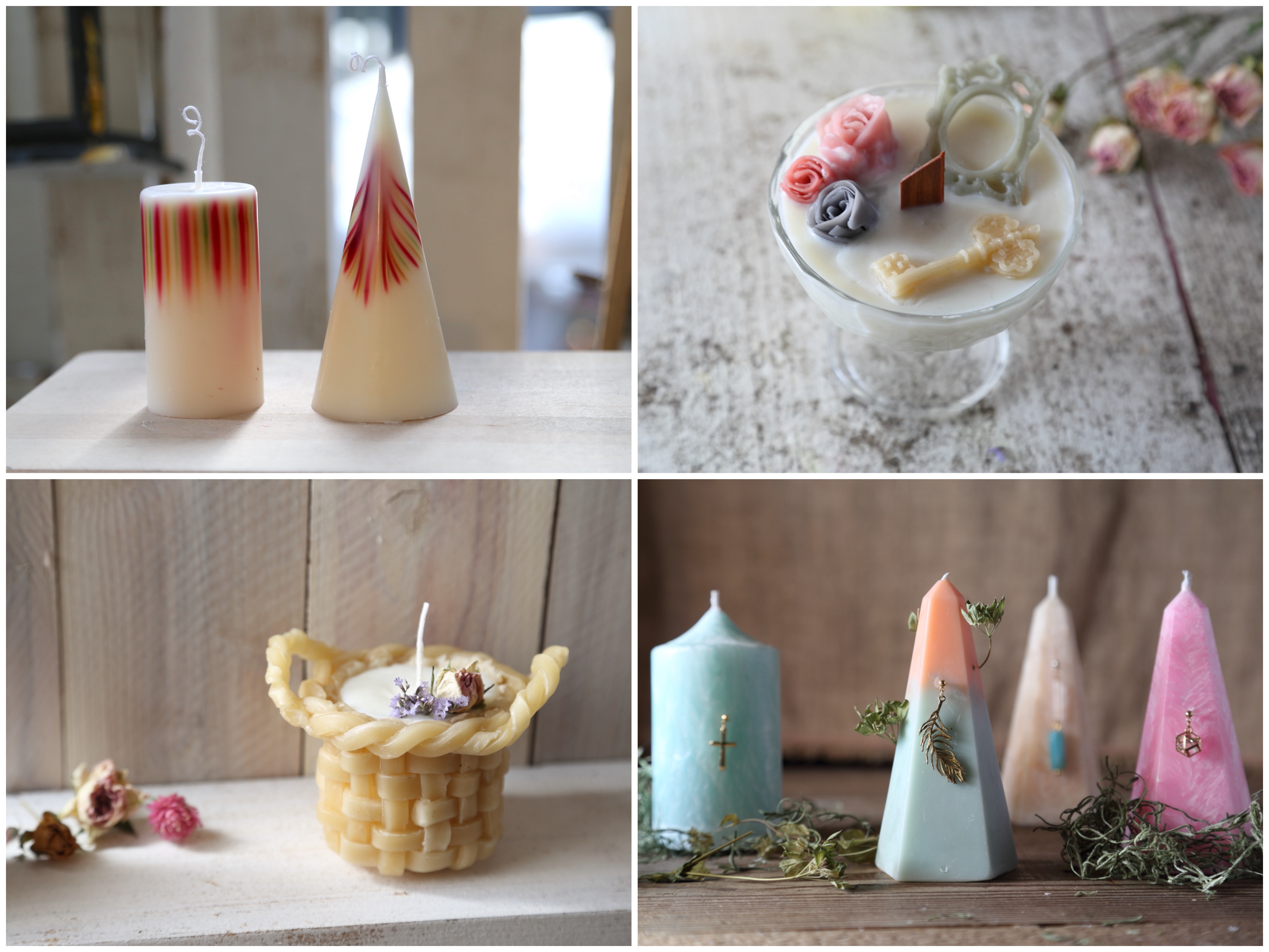 Organic Wax Candles course,天然ワックスキャンドルコース